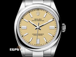 ROLEX 勞力士 Oyster Perpetual 41 蠔式恆動型 134300 <font color="#ffe8b8">2025年最新款最新色 沙米色面盤</font> 經典 OP41 不鏽鋼材質<font color="#FF0000">&nbsp;2025年保卡</font> 自動上鍊 41mm