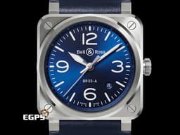 Bell &amp; Ross 柏萊士 &nbsp;BR-03 BLACK STEEL<font color="#ffffff" size="2">&nbsp;</font><span style="font-size: 10pt;">BR03A-BLU-ST/SCA 不鏽鋼材質 <font color="#0582f5">藍色放射紋面盤</font>&nbsp;</span><font color="#FF0000" style="font-size: 10pt;">2025年保卡 台灣公司貨</font><span style="font-size: 10pt;">&nbsp;自動上鍊 41mm</span>