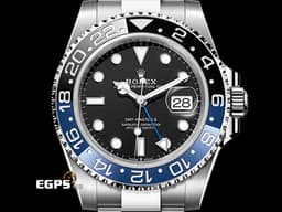 ROLEX 勞力士 GMT-Master II 格林威治型 126710 BLNR <font color="#0582f5">蝙蝠俠 Batman 藍黑圈</font> 126710BLNR 兩地時間 <font color="#ff0000">2026年保卡 蠔式（Oyster）三節錶帶</font> 自動上鍊 40mm