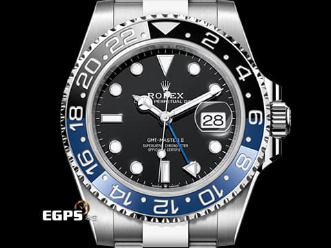 ROLEX 勞力士 GMT-Master II 格林威治型 126710 BLNR 蝙蝠俠 Batman 藍黑圈 126710BLNR 兩地時間 2026年保卡 蠔式（Oyster）三節錶帶 自動上鍊 40mm