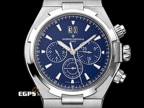 Vacheron Constantin 江詩丹頓 VC Oversea Chronograph 49150/000A-9745 不鏽鋼材質 縱橫四海 藍色計時面盤 2022年保卡 自動上鏈 42mm