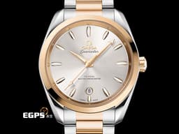 OMEGA 歐米茄 Seamaster 海馬 Aqua Terra 150 系列 22020382002002&nbsp;<font color="#f7df45">Moonshine金材質 半金款 搭配銀白色太陽紋面盤</font>&nbsp;<font color="#FF0000">2026年保卡 僅試戴極新品 台灣公司貨</font>&nbsp;自動上鍊 38mm