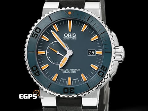 ORIS 豪利時 Aquis Maldives Limited Edition 01 643 7654 7185-Set RS&nbsp;鈦合金材質 藍色陶瓷錶圈&nbsp;2026年保卡 台灣公司貨 馬爾地夫限量版 限量2000支&nbsp;自動上鍊 43mm