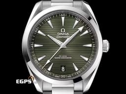 OMEGA 歐米茄 Seamaster 海馬 Aqua Terra 150系列 220.10.41.21.10.001 <font color="#bce2b1">綠色柚木甲板紋面盤</font> 大三針 不鏽鋼材質 同軸擒縱 <font color="#FF0000">2022年保卡</font> 自動上鍊 41mm