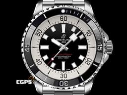 BREITLING 百年靈 Superocean 44 超級海洋 A17376211B1A1 <font color="#05f0f0">黑色面盤、陶瓷錶圈</font> 不鏽鋼材質 300米防水 <font color="#FF0000">2025年保單</font> 潛水錶 自動上鍊 44mm
