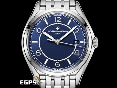 Vacheron Constantin 江詩丹頓 VC錶 Fiftysix 4600E/110A-B487 黛藍色面盤 4600 E 不鏽鋼 大三針&nbsp;2023年保卡  自動上鏈 40mm