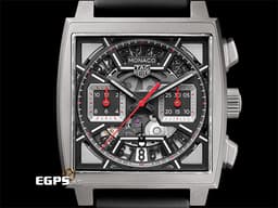 Tag Heuer 泰格 豪雅 Monaco Chronograph 摩納哥 CBL2183 計時碼錶 鈦金屬 鏤空錶盤<font color="#40e0d0">&nbsp;</font><font color="#ff0000">2025年保單</font>&nbsp;賽車錶 自動上鍊 39mm
