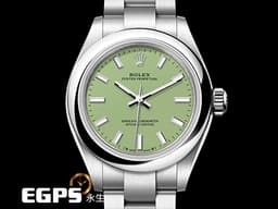 ROLEX 勞力士 Oyster Perpetual 28 經典 蠔式恆動型 276200 <font color="#ccffd6">最新款 開心果綠色噴漆面盤</font>&nbsp;OP28 不鏽鋼 <font color="#FF0000">2025年保卡 </font>自動上鍊 28mm