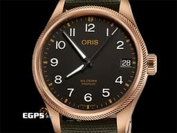 ORIS 豪利時 Big Crown ProPilot Date 大錶冠 7761&nbsp;<font color="#eaa734">青銅材質錶殼 經典錢幣紋外圈</font>&nbsp;0175177613164 大三針&nbsp;飛行錶 <font color="#FF0000">2022年保卡</font> 自動上鍊 41mm