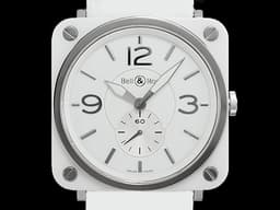 Bell &amp; Ross 柏萊士 BRS-98-WCS 白色精密陶瓷 石英機芯  39mm