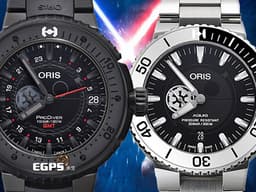ORIS 豪利時 Star Wars Limited Edition <font color="#05f0f0">星際大戰 潛水錶 限量套錶</font><br>ProDiver GMT <font color="#0582f5">Darth Vader 達斯維達 黑武士</font> 0174877487784 兩地時區 自動上鍊 49mm<br>Aquis Small Second <font color="#0582f5">Stormtrooper 帝國風暴兵</font> 0174377344184 小秒針 自動上鍊 43.5mm
