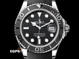 ROLEX 勞力士 Yacht-Master 42 蠔式 遊艇名仕型 226659 <font color="#4F4F4F">黑色面盤 黑色陶瓷字圈</font> 18K白金材質 <font color="#FF0000">2023年新式保卡 快調延展錶扣</font> 自動上鍊 42mm