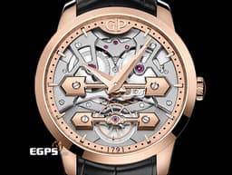 GIRARD PERREGAUX 芝柏 GP Classic Bridges 86000-52-001-BB6A 金橋 18K玫瑰金材質 <font color="#FFff00"></font> <font color="#ff0000">2022年保卡 台灣公司貨 新錶訂價：1,751,800元 </font> 自動上鍊 45mm
