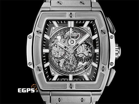 Hublot 宇舶 Split of Big Bang Titanium 大爆炸 靈魂系列 601.NE.0172.LR.JPN17 鈦金屬 鏤空面盤 計時碼表 2019年保單 自動上鍊 45mm