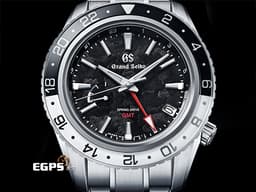 GRAND SEIKO 特級精工 GS 精工 Sport Collection SBGE277G Spring Drive GMT 不鏽鋼材質<font color="#05f0f0">「穗高岳」特色地質般紋理面盤</font><font color="#009100"> </font>兩地時區 三日鍊 動能顯示&nbsp;<font color="#FF0000">2025年保單</font>&nbsp;自動上鍊 44mm