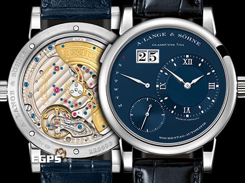 A.LANGE &amp; SOHNE 朗格 LANGE 1 DAYMATIC&nbsp; 320.028 完美風格朗格時計 標誌性的設計細節著稱 高級鐘錶特色風格 18K白金材質  星期／大日曆／逆跳功能 自動上鍊 39.5mm