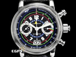 GRAHAM 格林漢 Silverstone Flyback Chronograph GMT 銀石系列 2SIAS.B02A.C01B 飛返 計時碼表 兩地時間 不鏽鋼&nbsp;<font color="#ff0000">台灣公司貨</font>&nbsp;自動上鍊 41mm
