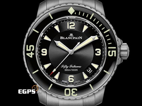 BLANCPAIN 寶鉑 Fifty Fathoms 五十噚 5015 12B30 98B 鈦金屬材質 潛水錶 5日動力儲存  2024年保卡 自動上鍊 45mm