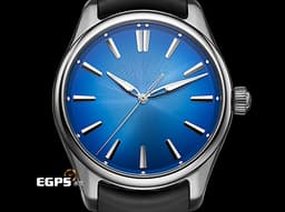 H.MOSER &amp; CIE 亨利慕時 PIONEER CENTRE SECONDS 開拓者 3200-1217 不鏽鋼材質 <font color="#58bbf9">北極藍煙燻面盤</font><font color="#03f6f9"> </font> <font color="#FF0000">2025年保單卡</font>&nbsp;大三針 自動上鍊 42.8mm