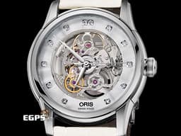 ORIS 豪利時 Artelier Skeleton 藝術家 7670 鏤空面盤 <font color="#c4dce9">隱藏在錶面下機芯之美 原廠鑽石時標</font> 0173476704019 不鏽鋼 大三針&nbsp;<font color="#FF0000">2025年保卡</font> 自動上鍊 40.5mm