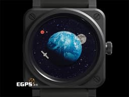 Bell &amp; Ross 柏萊士 BR-03 Astro&nbsp;黑陶瓷+PVD不鏽鋼材質 <font color="#1b6eda">宛若太空的藍色砂金石地球面盤 </font>對應著時、分、秒針的<font color="#ab0707">火星</font><font color="#1b6eda">、</font><font color="#eeea81">月亮</font><font color="#1b6eda">、</font><font color="#dfdfdd">衛星</font>&nbsp;BR03A-EMM-CE/SRB <font color="#ff0000">限量999支 2025年保卡</font>&nbsp;自動上鍊 41mm