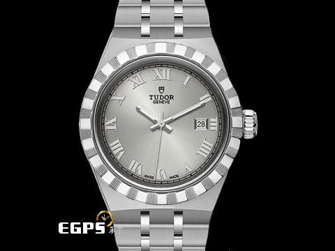 TUDOR 帝舵 Royal 皇家系列 28300-0001 銀色面盤 羅馬數字時標 不鏽鋼 大三針 經典坑紋外圈 2025年保單 自動上鍊&nbsp;28mm