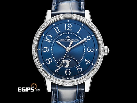 Jaeger LeCoultre 積家 Rendez-Vous Night &amp; Day 約會系列 Q3448480 不鏽鋼材質 原廠鑲嵌鑽石錶圈 藍色面盤 2020年保卡 自動上鏈 34mm