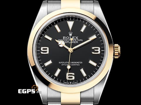 ROLEX 勞力士 EXPLORER 探一 124273 蠔式 半金款  最新款半金探一 2024年保單 新式保卡 &nbsp;勞力士3230型機芯 探險家一號 自動腕錶 36mm