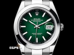 ROLEX 勞力士 Datejust 41 蠔式日誌型 DJ41 126300 不鏽鋼材質 <font color="#058703">Green Ombre&nbsp;漸層綠色</font> <font color="#ff0000">2026年保卡</font>&nbsp;自動上鍊 41mm