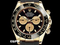 ROLEX 勞力士 Daytona 迪通拿 116518LN 計時碼表 18K黃金材質 陶瓷錶圈 <font color="#fa00fa">黑底黃金圈熊貓面盤 保羅紐曼面盤 紅色計時秒針 小怪獸</font>&nbsp;<font color="#ff0000">2022年保卡</font>&nbsp;賽車錶 自動上鍊 40mm