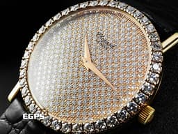 CHOPARD 蕭邦 Classic 經典系列 163154 18K玫瑰金材質 <font color="#05f0f0">精鑲鑽石錶圈、漫天星面盤</font><font color="#FF0000">&nbsp;</font>手動上鍊 33.6mm