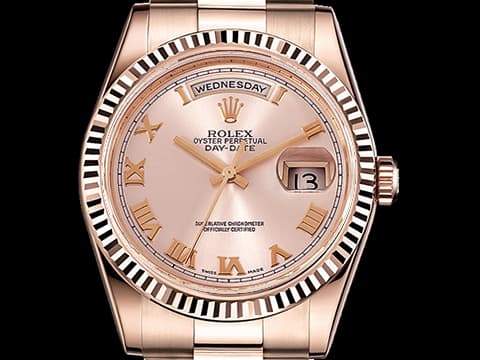 ROLEX 勞力士 Day-Date DD36 星期日誌型型 118235 18K永恆玫瑰金 玫瑰金色面盤 羅馬數字面&nbsp;台灣公司貨 自動上鍊 36mm