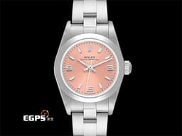ROLEX 勞力士 蠔式恆動 OP 76080 不鏽鋼材質 <font color="#f8c9c9">粉色面盤</font> 自動上鍊 25mm