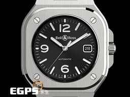 Bell &amp; Ross 柏萊士 Urban系列 BR-05 Black Steel 不鏽鋼 BR05A-BL-ST/SST 大三針&nbsp;<font color="#FF0000">2025年保單</font>&nbsp;自動上鍊 40mm
