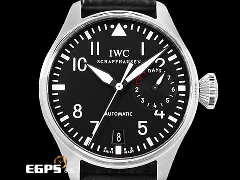 IWC 萬國 Big Pilot`s 7 Day Power Reserve 飛行員 大飛行員 七日鍊 動能顯示 小秒針 不鏽鋼 大飛 經典復古洋蔥頭錶冠 飛行錶 自動上鍊 47mm