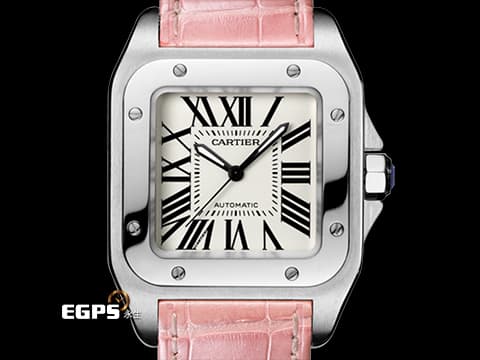 CARTIER 卡地亞 Santos 100 山度士 W20126X8 中型 不鏽鋼材質 台灣公司貨 自動上鏈 44.2 x 35.6mm
