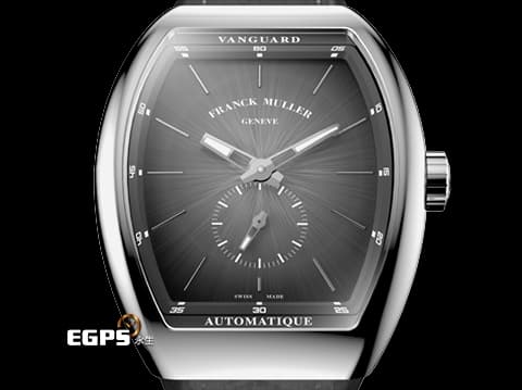 Franck Muller 法蘭穆勒 FM錶 Vanguard系列 V 41 S S6 AT FO SFUMATO (TT)-AC 不鏽鋼材質&nbsp;灰色Sfumato漸層面&nbsp;輕薄酒桶型 2026年保單 自動上鍊 41×49.95mm