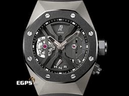 Audemars Piguet 愛彼 Royal Oak Concept 26560IO.OO.D002CA.01 <font color="#05f0f0">鈦金屬材質 皇家橡樹概念系列 陀飛輪 鏤空面盤</font>&nbsp;兩地時區 陶瓷錶圈&nbsp;<font color="#FF0000">台灣公司貨 新錶參考訂價：6,914,000元</font>&nbsp;手動上鏈 44mm