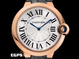 CARTIER 卡地亞 Ballon Bleu Extra-Flat 經典 藍氣球 W6920083 超薄&nbsp;<font color="#4169e1">藍色尖晶石錶冠 藍鋼指針</font><font color="#4169e1">&nbsp;</font>銀白色雕紋面盤&nbsp;大型款 <font color="#ffb380">玫瑰金材質</font> 手上鍊&nbsp;40mm