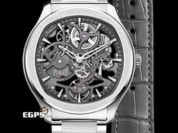 PIAGET 伯爵 Polo skeleton 系列 G0A45001 不鏽鋼材質 <font color="#FFFFFF">微型自動盤、鏤空面盤</font> 超薄 <font color="#FF0000"> 2021年保卡&nbsp;</font>自動上鍊 42mm