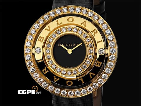 BVLGARI 寶格麗 Bulgari Astrale Cerchi系列 AE36G 18K黃金材質&nbsp;原廠鑲嵌鑽石錶圈&nbsp;石英機芯 36mm