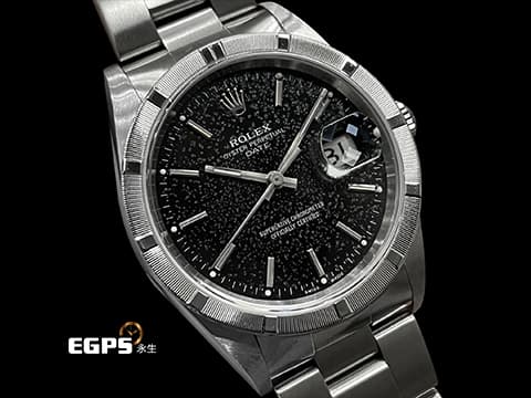 ROLEX 勞力士 Date 15210 蠔式 日誌型 不鏽鋼材質 獨一無二&nbsp;如雪花般自然氧化黑色面盤&nbsp;滿天星 星塵面盤&nbsp;自然氧化均勻 獨一無二就是玩老勞的有趣的地方&nbsp;已回勞力士原廠服務中心保養 延長保固至2026年 自動上鏈 35mm