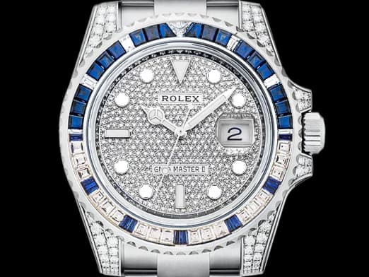 ROLEX 勞力士 GMT-Master II 116710LN 格林威治型 116710 LN 兩地時區 陶瓷框 這個精鑲藍寶石鑽框和滿天星鑲鑽面盤，讓您花少少的錢，卻有著完全不同的感覺，價值感百萬等級  ，不想到處撞錶跟別人一樣 自動上鍊 40mm