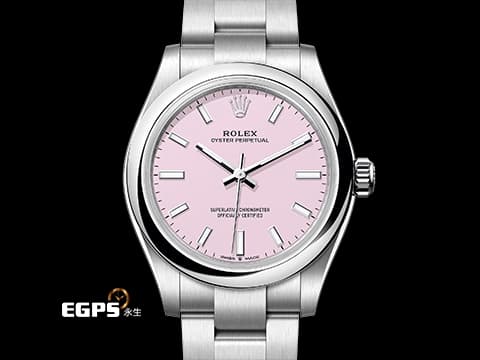 ROLEX 勞力士 Oyster Perpetual 31 經典 蠔式恆動型 277200 &nbsp;糖果粉色漆面盤&nbsp;OP31 不鏽鋼 2025年停產款 糖果粉 2025年保卡 保有大部分原廠膠膜&nbsp;自動上鍊 31mm
