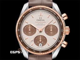 OMEGA 歐米茄 Speedmaster 超霸 速霸 32423385002002 <font color="#ee9e7c">玫瑰金 半金款</font>&nbsp;不鏽鋼 計時碼錶 同軸擒縱 <font color="#ff0000">2022年台灣公司貨</font>&nbsp;自動上鍊 38mm