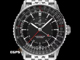 BREITLING 百年靈 Navitimer 41 航空計時系列 A17329 A17329161C1A1 不鏽鋼材質 <font color="#70cce1">藍色太陽紋面盤</font> <font color="#FF0000">經典環形飛行滑尺 2025年保單</font> 自動上鍊 41mm