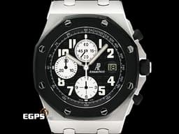 Audemars Piuget 愛彼 AP錶 Royal Oak Offshore Chronograph 皇家橡樹 離岸型 25940SK.OO.D002CA.03&nbsp;<font color="#545454">黑色格紋面盤 經典黑色橡膠外框</font>&nbsp;計時碼表 不鏽鋼 25940 SK&nbsp;<font color="#ff0000">台灣公司貨</font> 自動上鍊 42mm