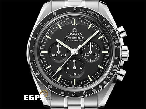 OMEGA 歐米茄 Speedmaster Moonwatch Professional 超霸 速霸 專業 登月錶 31030425001001 計時碼表 經典碳纖維玻璃膠鏡面風防 不鏽鋼 3861同軸擒縱系統機芯 2022年保單&nbsp;手上鍊 42 mm