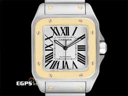 CARTIER 卡地亞 Santos de Cartier 山度士 W200728G 大型款 <font color="#ecd55f">18K黃金 半金款</font> 經典<font color="#FF0000">&nbsp;</font>自動上鍊 38mm