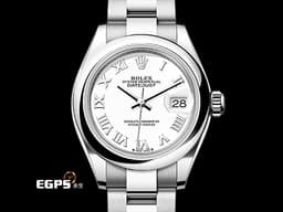 ROLEX 勞力士 Lady-Datejust 蠔式日誌型 DJ28 279160 不鏽鋼材質 <font color="#F0F0F0">白色面盤 經典羅馬數字時標</font>  <font color="#FF0000">2025年保卡</font> 自動上鍊 28mm